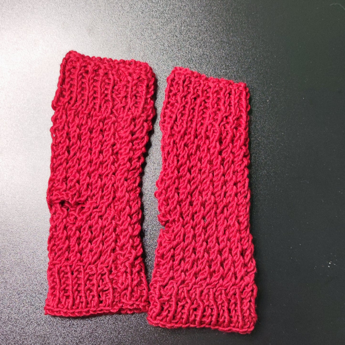 Set Fascia Guanti rosso scuro