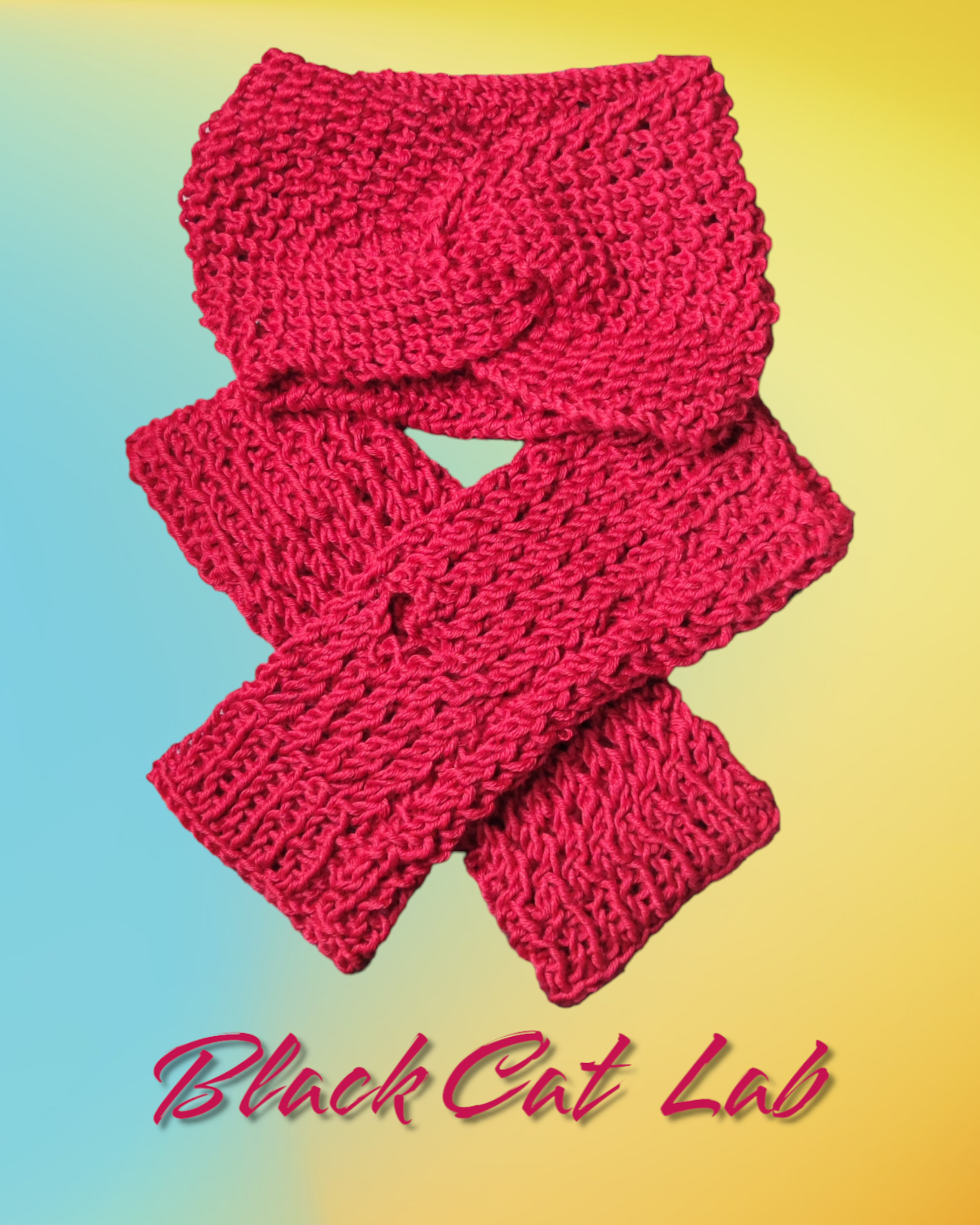 Set Fascia Guanti rosso scuro